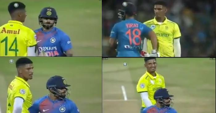 India vs South Africa: Virat Kohli responds to Beuran Hendricks’ intimidating stare with a shoulder-nudge