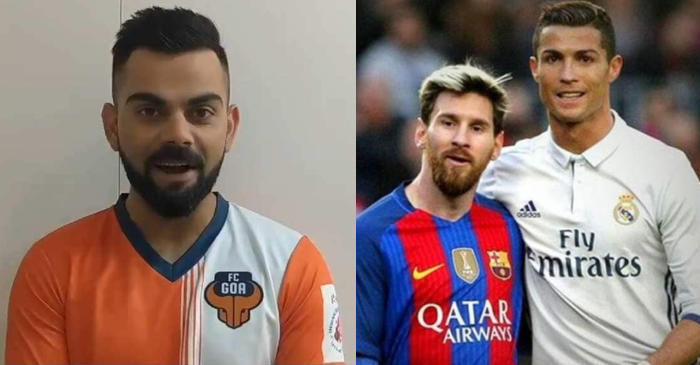 Virat Kohli picks his favourite footballer between Lionel Messi and Cristiano Ronaldo