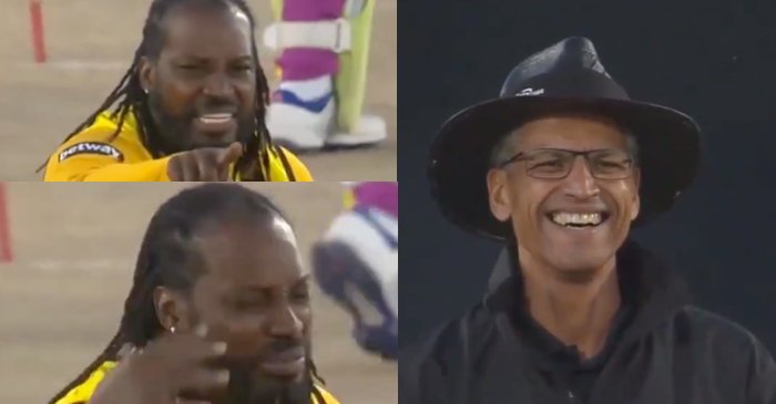 WATCH: Chris Gayle makes a ‘cry-baby’ face after umpire turns down his appeal