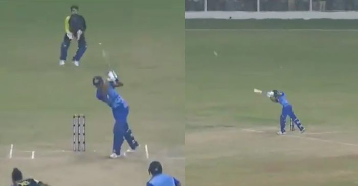 Shreyas Iyer hits MS Dhoni-esque helicopter shot against Punjab in Syed Mustaq Ali Trophy