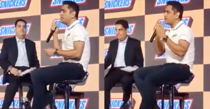 A video of MS Dhoni singing “Main Pal Do Pal Ka Shayar Hoon” goes viral on the internet