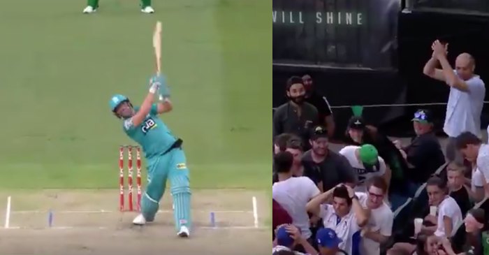 WATCH: AB de Villiers smacks a huge six off Dilbar Hussain at the MCG