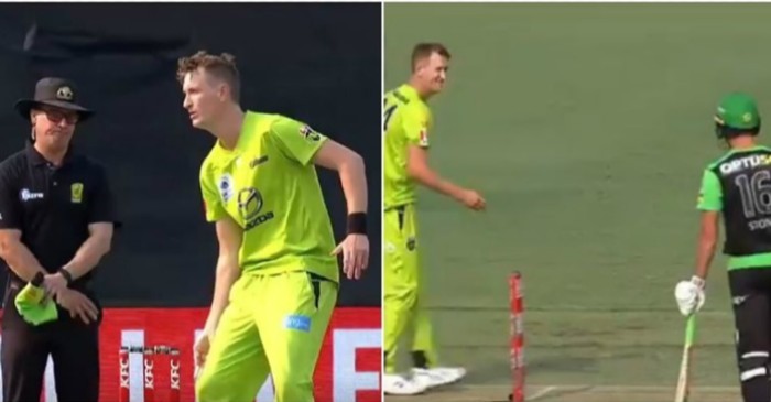 WATCH: Chris Morris tricks Marcus Stoinis with ‘fake mankading’ during a BBL game