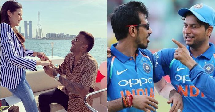 Yuzvendra Chahal hilariously trolls Kuldeep Yadav after Hardik Pandya announces his engagement