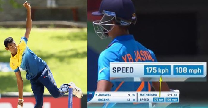 ICC U19 World Cup 2020: Sri Lanka’s Matheesha Pathirana bowls a 175 kmph delivery against India