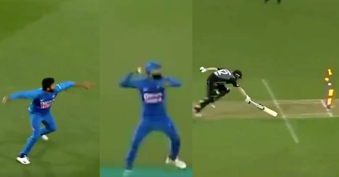 NZ vs IND: WATCH – Shardul Thakur and Virat Kohli’s tag-team effort to run-out Colin Munro