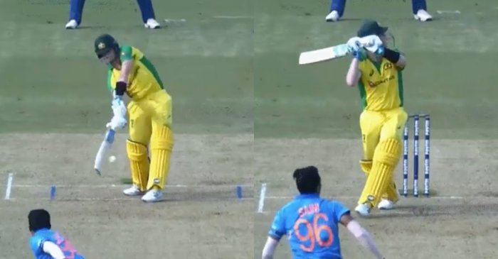 WATCH: Steve Smith hits MS Dhoni-esque helicopter shot off Navdeep Saini in Bengaluru