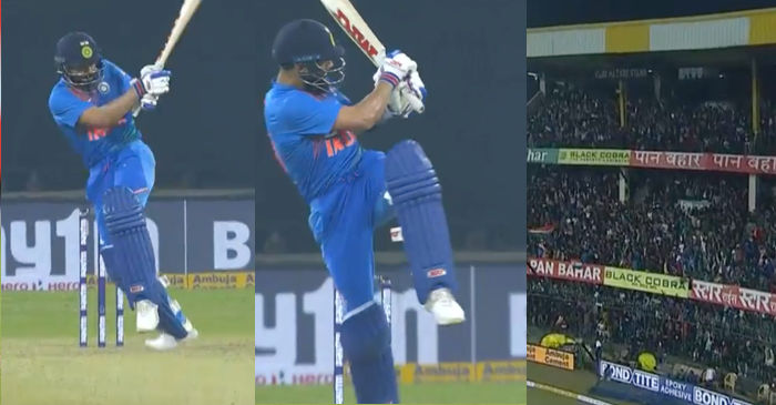 WATCH: Virat Kohli sizzles Indore with a ‘Nataraja’ six off Lahiru Kumara