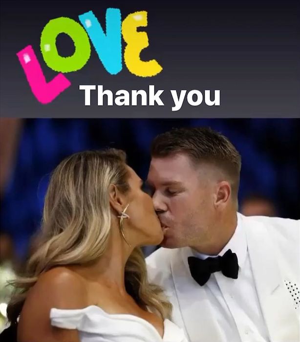 David Warner, Candice Falzon