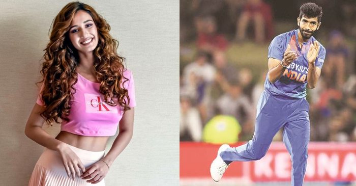 Bollywood actress Disha Patani clean bowled by Jasprit Bumrah’s cricketing skills