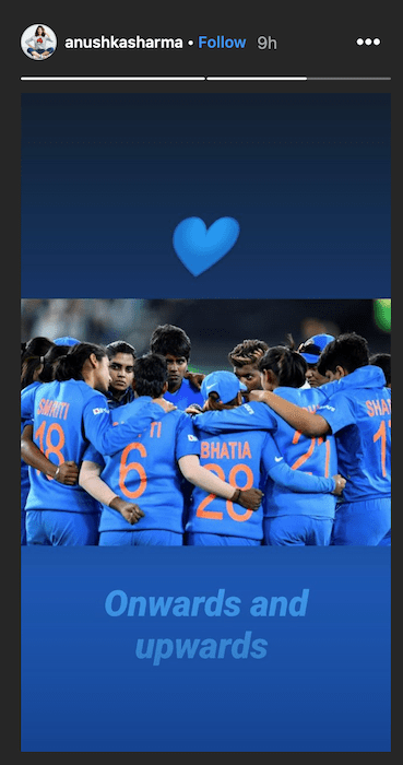 Anushka Sharma instagram story