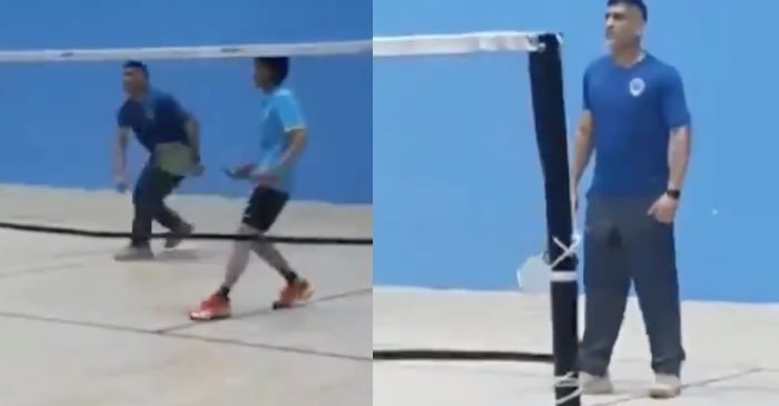 ‘Fitness freak’ MS Dhoni plays Badminton in Ranchi after CSK call-off IPL camp