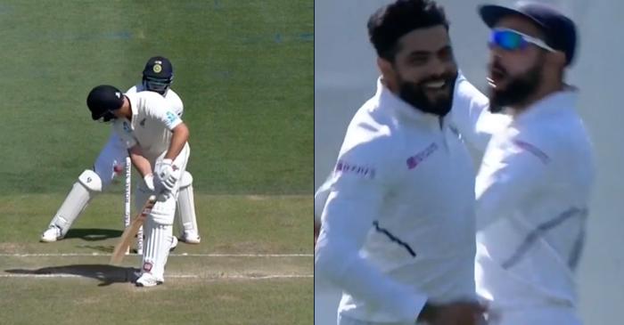 NZ vs IND: Ravindra Jadeja castles Colin de Grandhomme with an absolute peach – WATCH