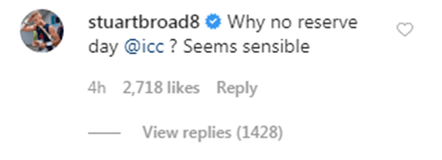 Stuart Broad Instagram