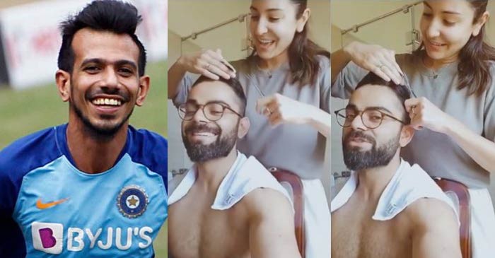 Yuzvendra Chahal gives a savage response to Anushka Sharma cutting Virat Kohli’s hair