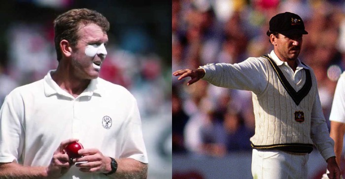 Craig McDermott and Allan Border