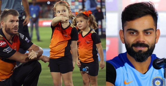 WATCH: David Warner’s daughters ask for a selfie with Virat Kohli