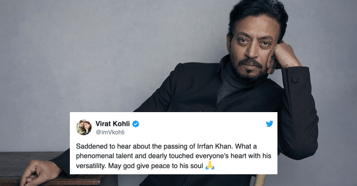 Sachin Tendulkar to Virat Kohli, cricket fraternity mourn Irrfan Khan’s demise