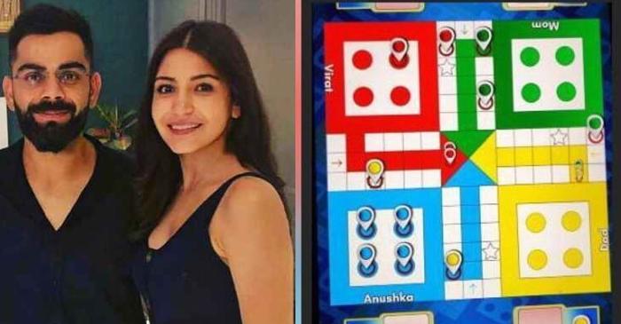 Anushka Sharma reacts hilariously after losing in Ludo to Virat Kohli and family