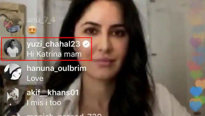 Katrina Kaif, Yuzvendra Chahal 1