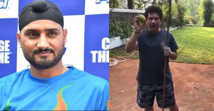 WATCH: Harbhajan Singh demands lemons from Sachin Tendulkar using a throwback video