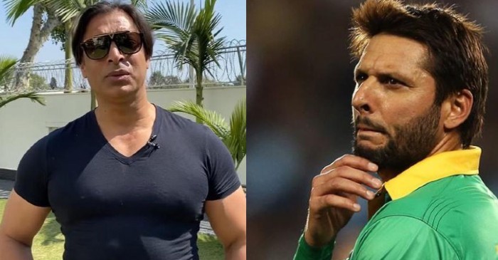 Shoaib Akhtar humorously trolls Shahid Afridi’s nature of throwing wicket