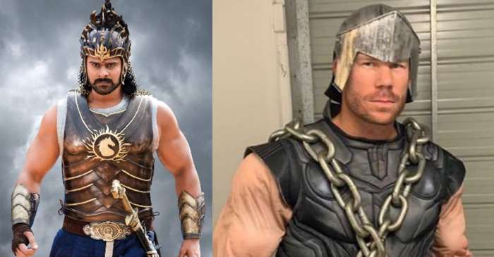 David Warner wears ‘Baahubali’ costume; tags Prabhas and ask fans who was better?