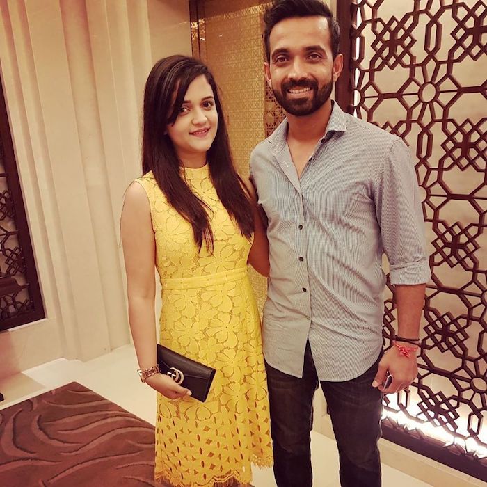 Ajinkya Rahane, Radhika Dhopavkar