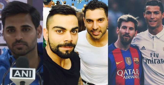 Bhuvneshwar Kumar describes Yuvraj Singh and Virat Kohli in one-word; picks between Messi and Ronaldo