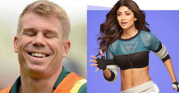 David Warner left in splits in a TikTok duet with Shilpa Shetty