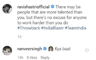 Ranveer Singh comment