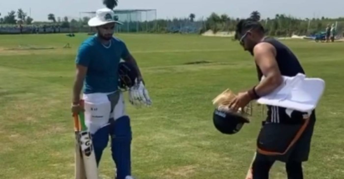 WATCH: Suresh Raina and Rishabh Pant hit the nets post prolonged COVID-19 hiatus