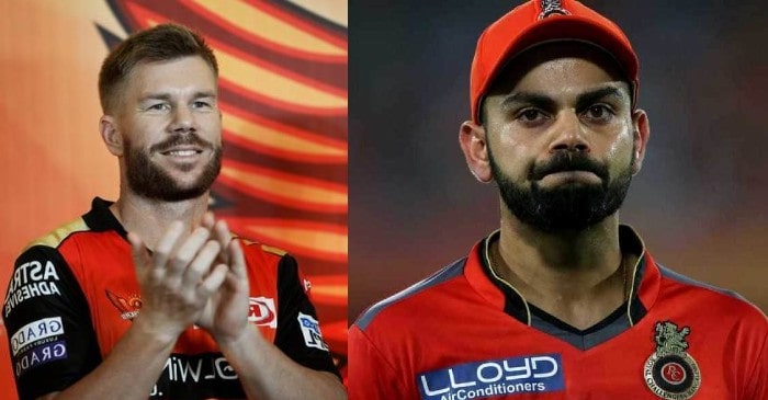 SRH captain David Warner reacts hilariously after a fan picks RCB as favourites to win IPL 2020