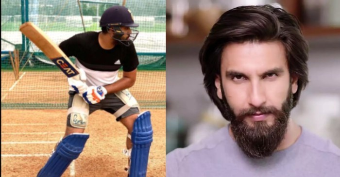 Ranveer Singh reacts as Mumbai Indians skipper Rohit Sharma gears up for IPL 2020