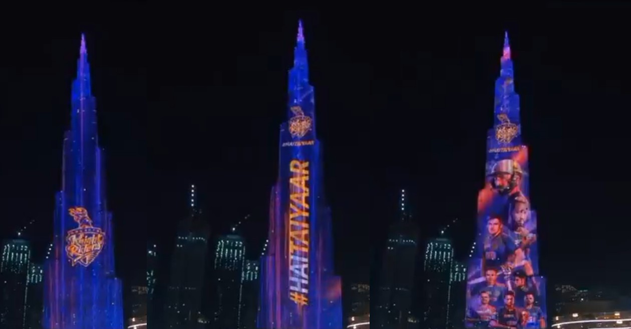 IPL 2020: Burj Khalifa lights up in KKR colours ahead of their clash against MI