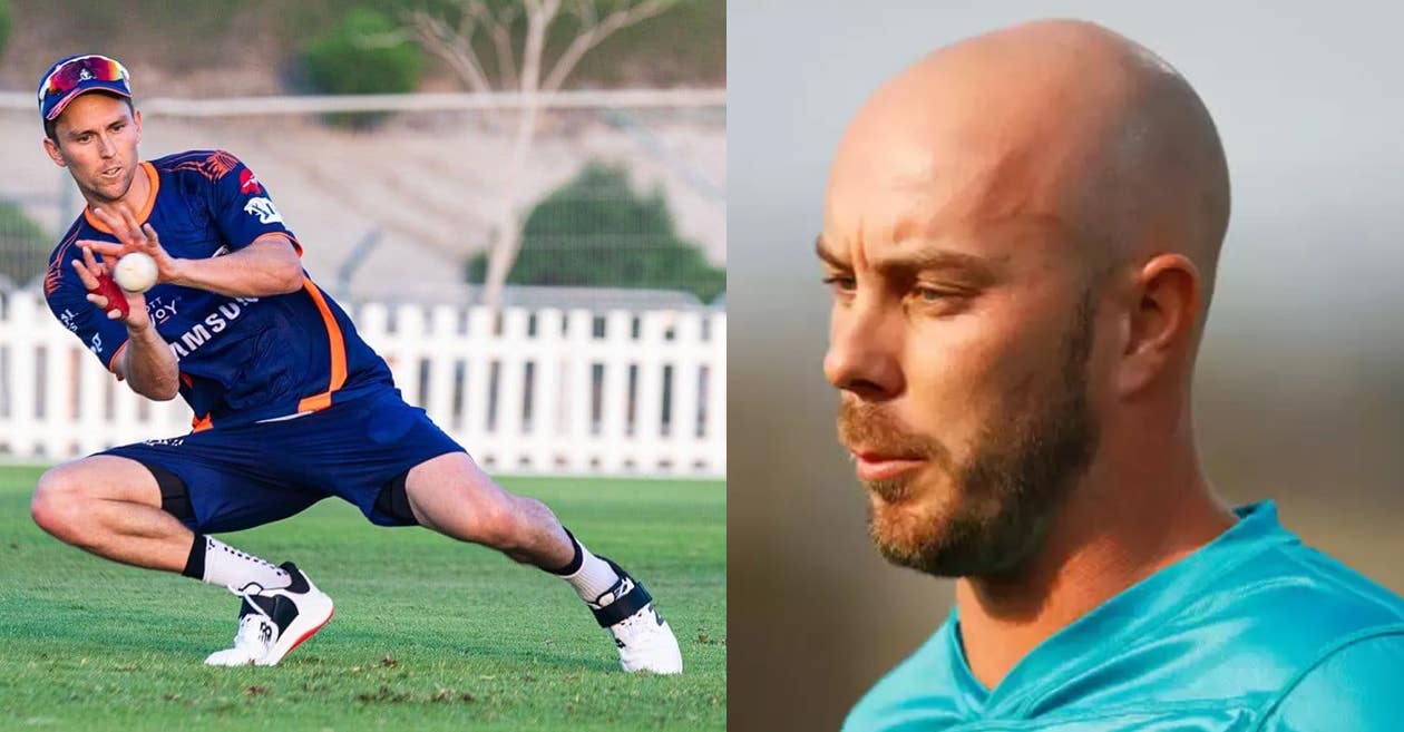 IPL 2020: ‘Get us a water brah’ – MI pacer Trent Boult trolls Chris Lynn for warming the bench this season