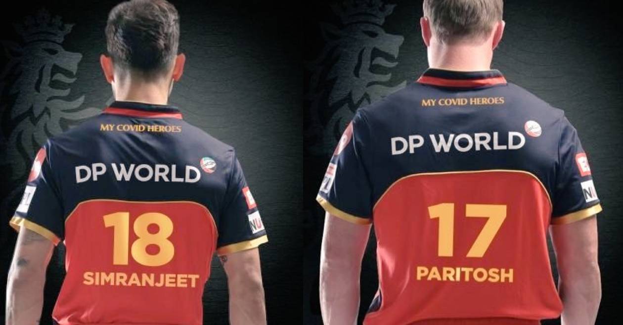 IPL 2020: Here’s why Virat Kohli, AB de Villiers are sporting RCB jerseys with names of Simranjeet & Paritosh