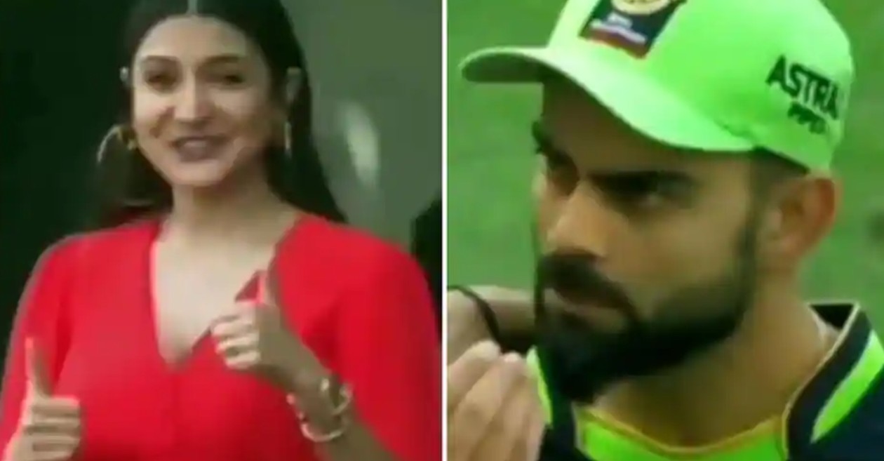 IPL 2020 – WATCH: Virat Kohli asks wife Anushka Sharma from the field if she ate something; video goes viral