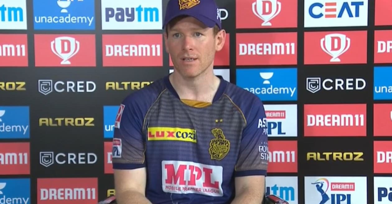 IPL 2020: KKR star batsman Eoin Morgan reacts to batting at No. 6 against DC