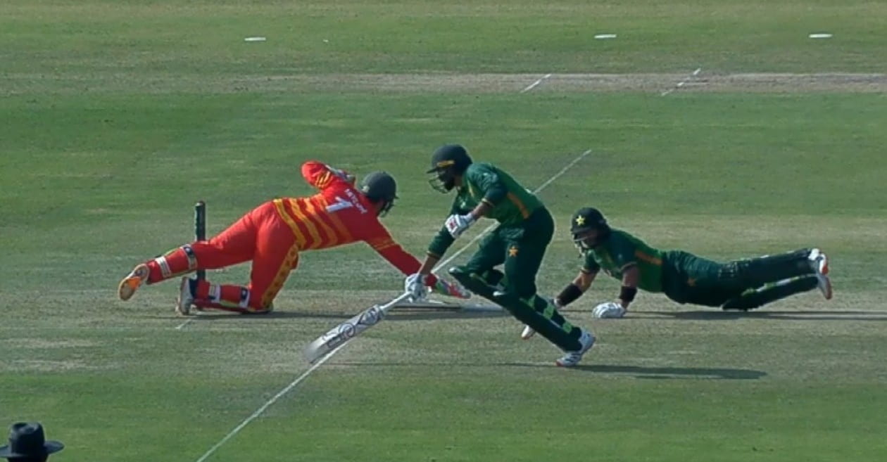 WATCH: Imam-ul-Haq’s comical dismissal during PAK vs ZIM 1st ODI