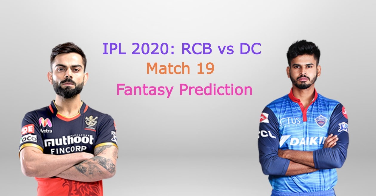 IPL 2020, Match 19: Royal Challengers Bangalore vs Delhi Capitals – Fantasy Cricket Tips & Playing XI