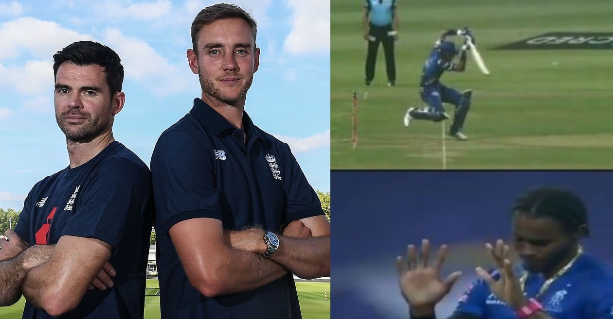 IPL 2020: Stuart Broad, James Anderson reacts after Jofra Archer bowls 152 kmph beamer to Hardik Pandya