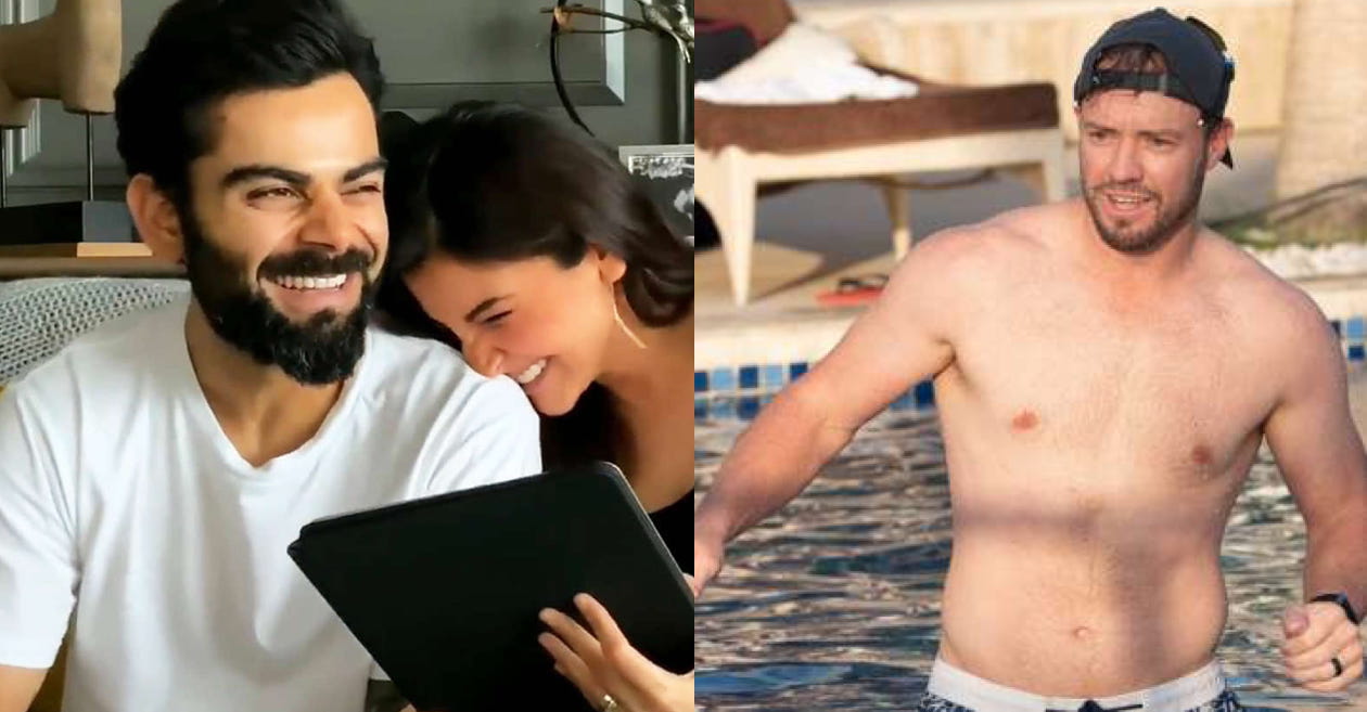 IPL 2020: AB de Villiers turns photographer for Virat Kohli and Anushka Sharma taking a dip in the sea