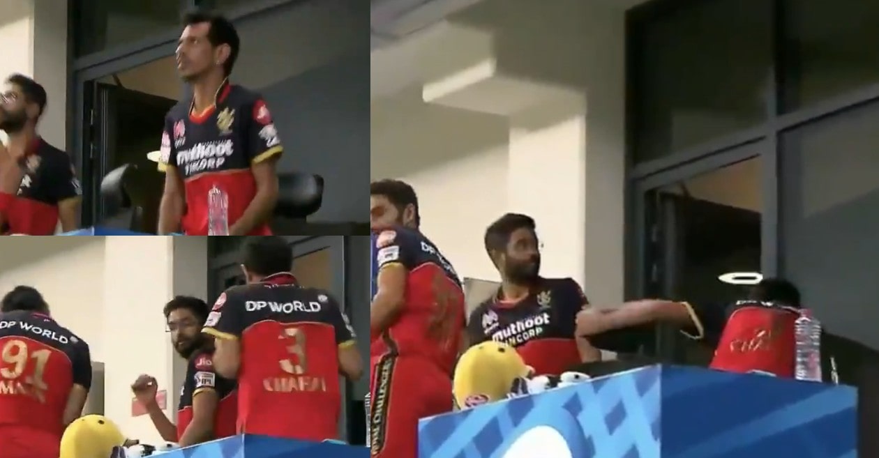 IPL 2020 – WATCH: Yuzvendra Chahal runs towards RCB’s dressing room after Washington Sundar launches a six