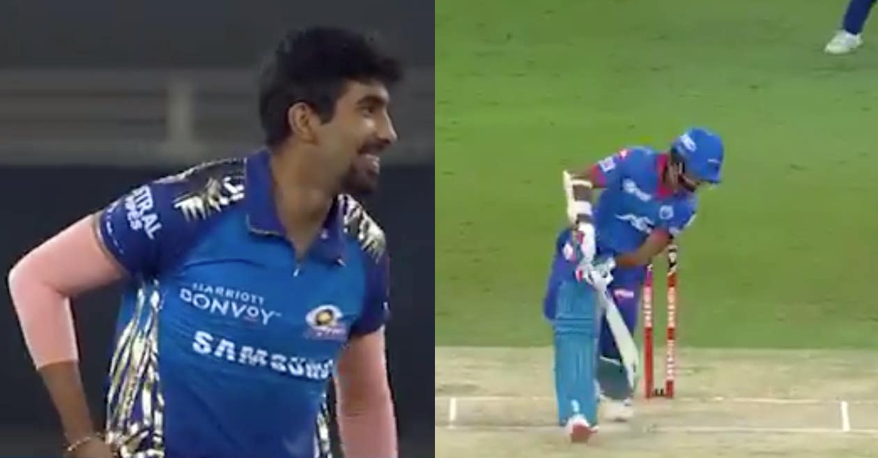 IPL 2020: WATCH – Jasprit Bumrah rattles Shikhar Dhawan’s timber with a toe-crushing yorker