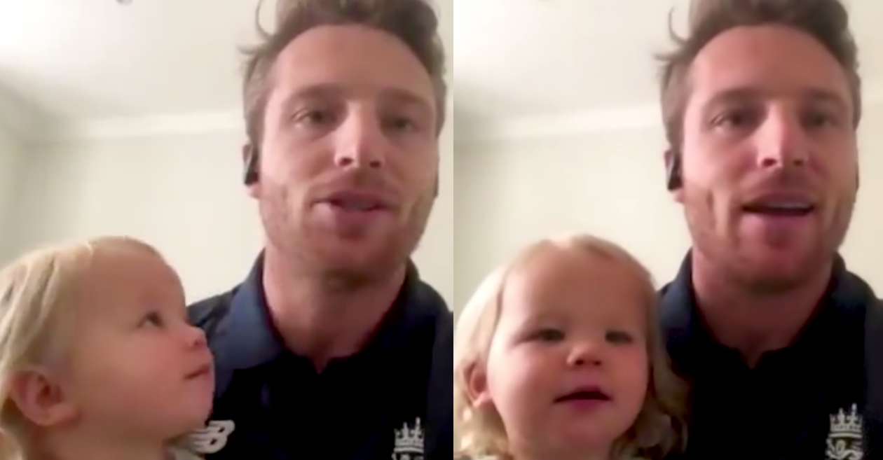 WATCH: Jos Buttler’s daughter Georgia interrupts his online interview with reporters