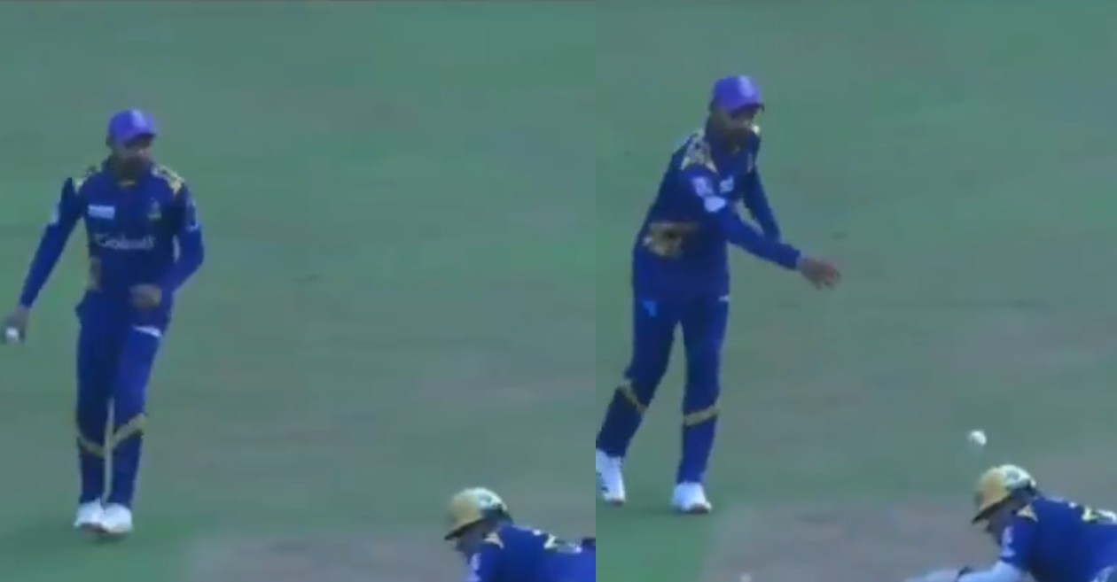 WATCH: Danushka Gunathilaka and Azam Khan engage in a comical incident during the LPL 2020