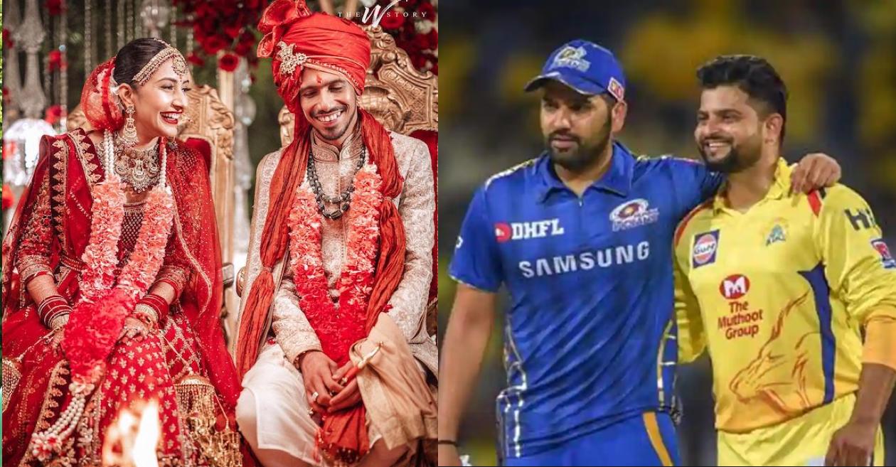 Rohit Sharma, Suresh Raina and others congratulate newlyweds Yuzvendra Chahal & Dhanashree Verma