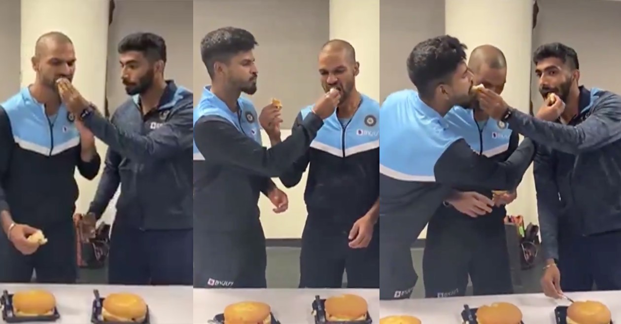 WATCH: Shikhar Dhawan, Jasprit Bumrah & Shreyas Iyer celebrate their birthdays after T20I series win in Sydney