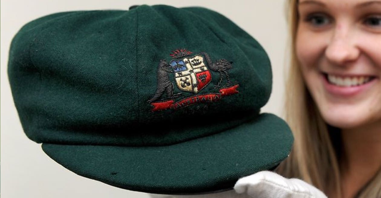 Sir Donald Bradman’s baggy green sold for a record-breaking price